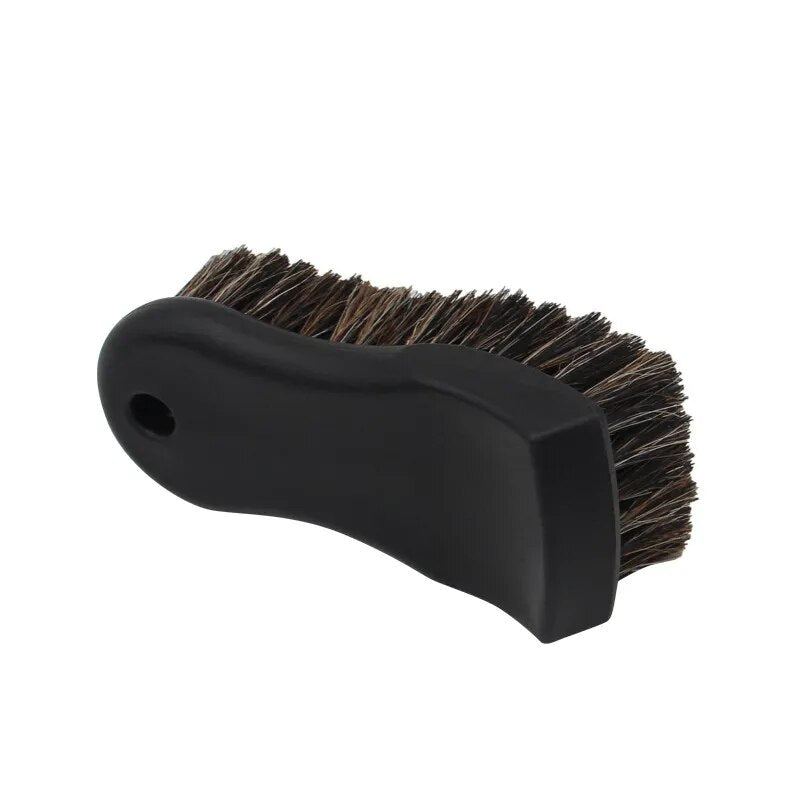 Soft Horsehair Leather Cleaning Brush