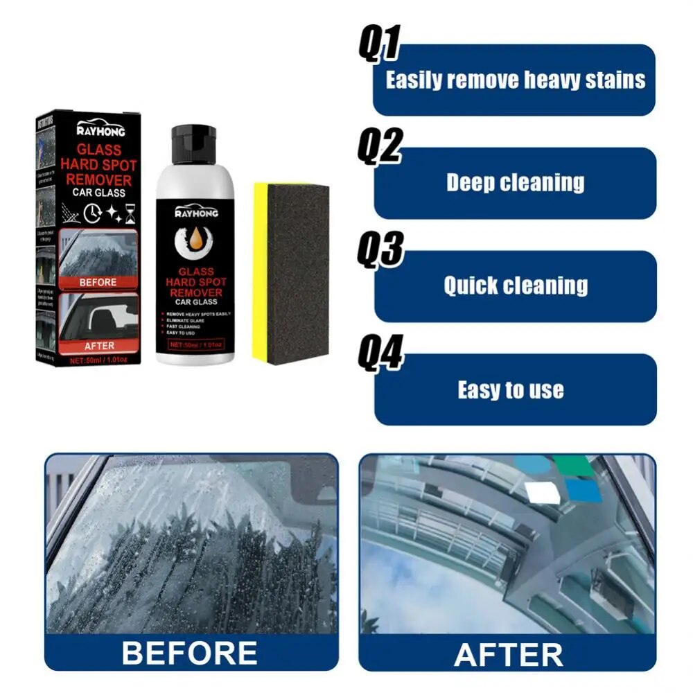 1~10PCS Car Glass Oil Film Remover Polishing Paste Kit